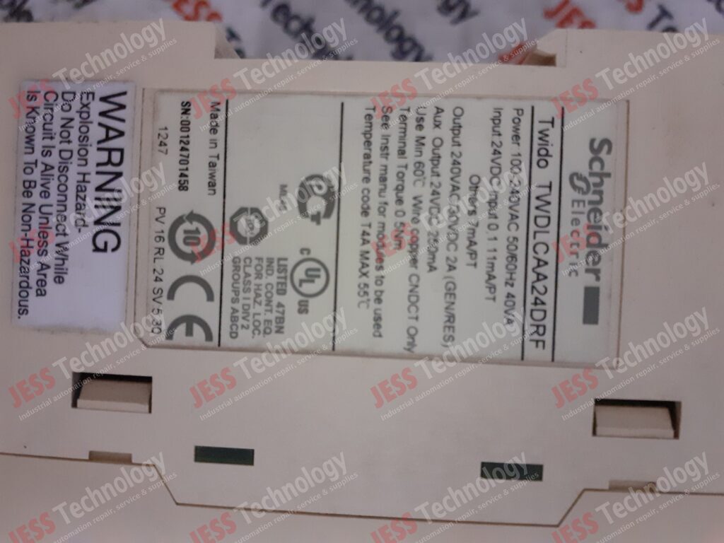 Image #3 of Repair SCHNEIDER TWDLCAA24DRF Schneider plc, model no: twdlcaa24drf, serial no: 00124701458 00124701458 in Malaysia, Singapore, Thailand, Indonesia