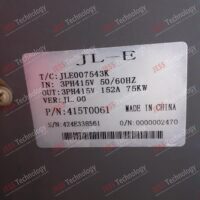 Repair Jiuling JLE007543K JIULING INVERTER 75kW 424E338561 in Malaysia, Singapore, Thailand, Indonesia