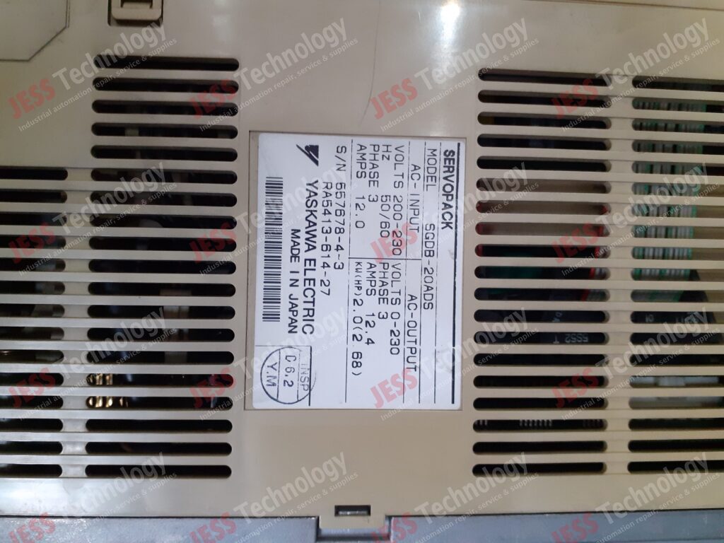 Image #3 of Repair YASKAWA SGDB-20ADS Brand: Yaskawa Servopack Model: SGDB-20ADS S/N: 557678-4-3 RA 5413-614-27 557678-4-3 RA 5413-614-27 in Malaysia, Singapore, Thailand, Indonesia