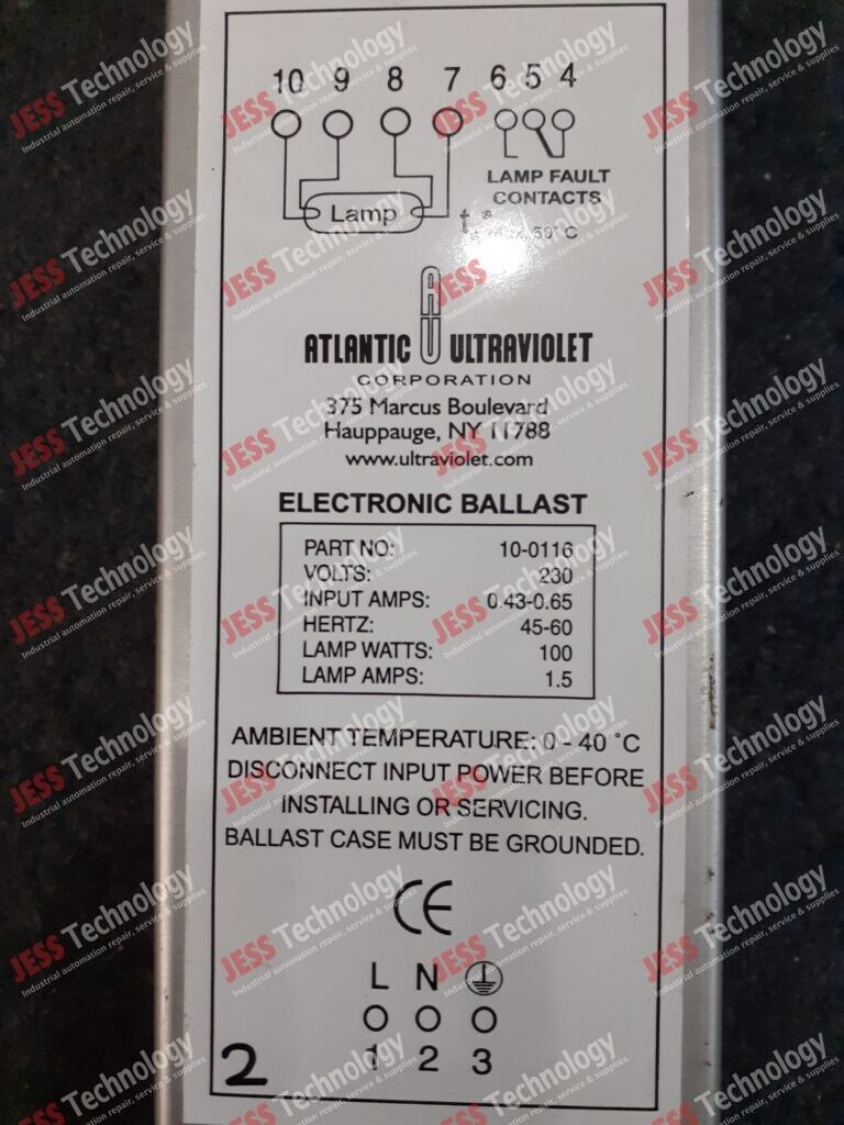 Image #3 of Repair Atlantic 10-0116 Brand: Atlantic Ultraviolet Power Supply (2) UW JE00129 Model: 10-0116 NONE in Malaysia, Singapore, Thailand, Indonesia