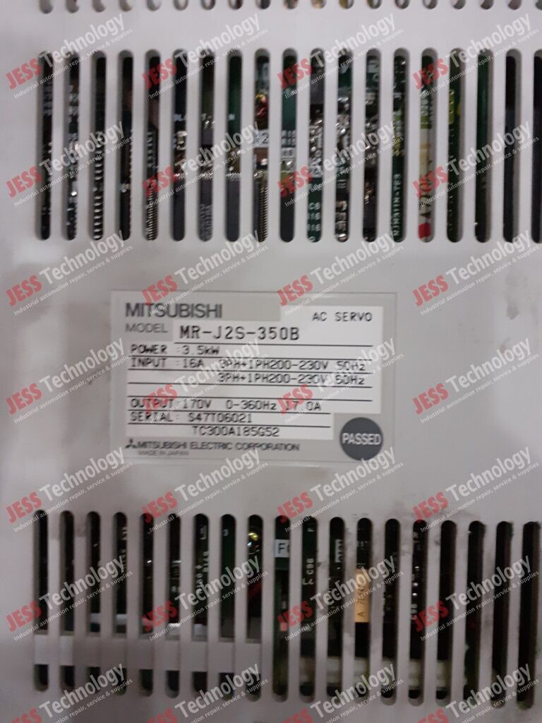Image #3 of Repair MITSUBISHI MR-J2S-350B Brand: Mitsubishi AC Servo Model: MR-J2S-350B S/N: S47T06021 S47T06021 in Malaysia, Singapore, Thailand, Indonesia
