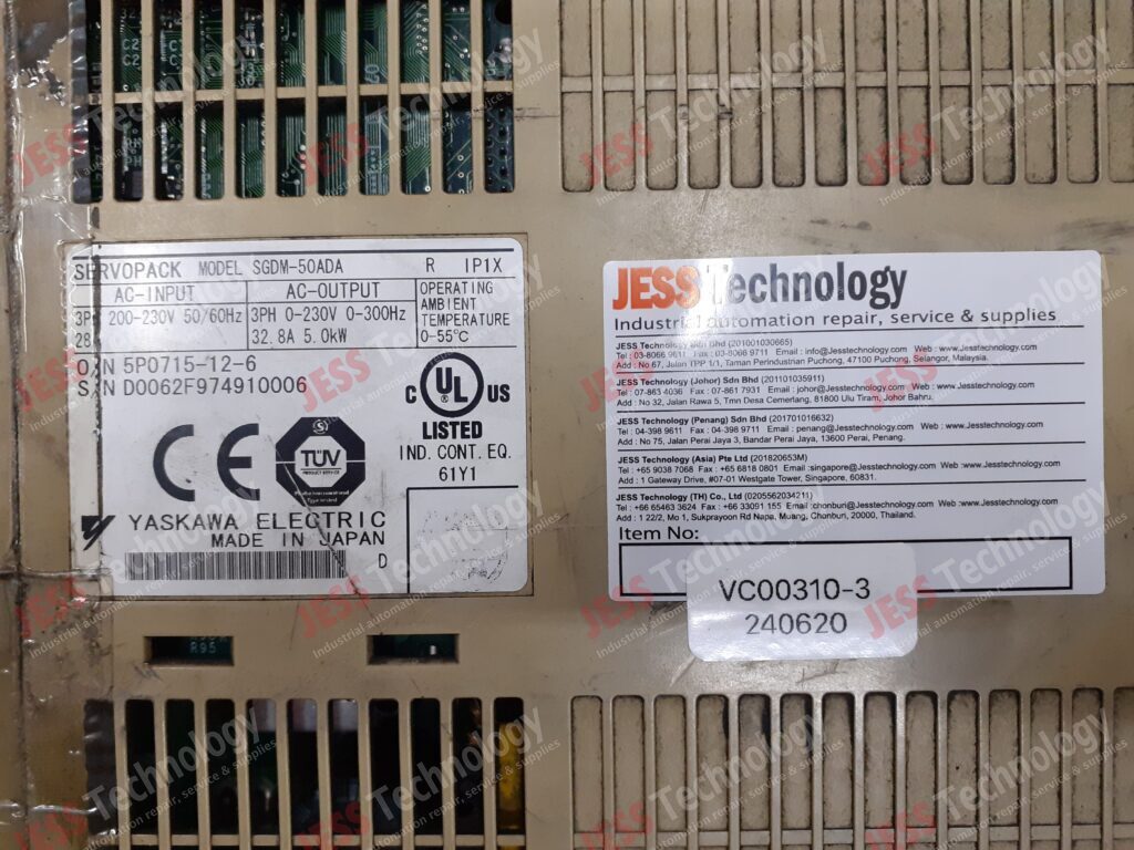 Image #2 of Repair YASKAWA SGDM-50ADA YASKAWA SERVOPACK D0062F974910006 in Malaysia, Singapore, Thailand, Indonesia