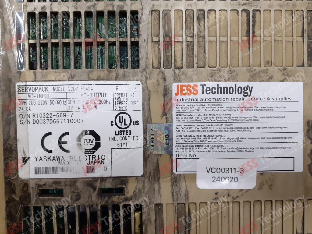 Image #2 of Repair YASKAWA SGDM-50ADA YASKAWA SERVOPACK D0037D657110007 in Malaysia, Singapore, Thailand, Indonesia