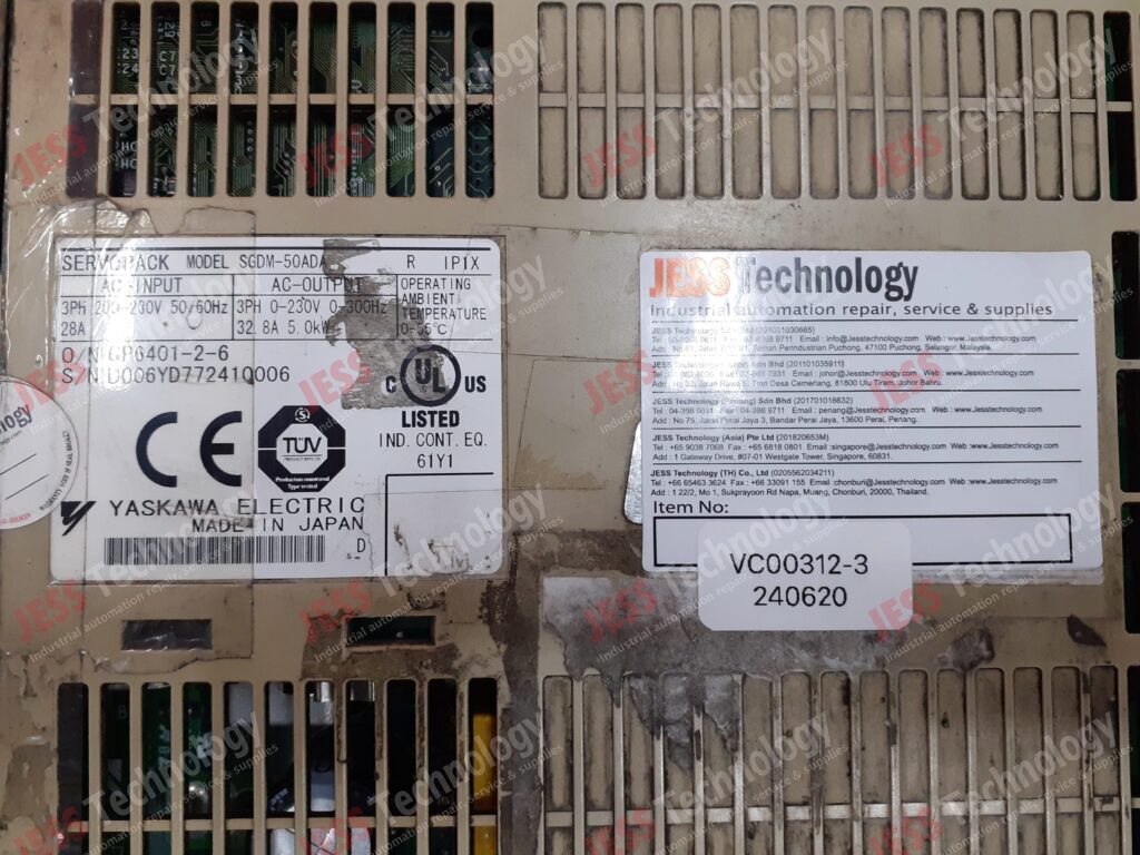 Image #2 of Repair YASKAWA SGDM-50ADA YASKAWA SERVOPACK D006YD772410006 in Malaysia, Singapore, Thailand, Indonesia