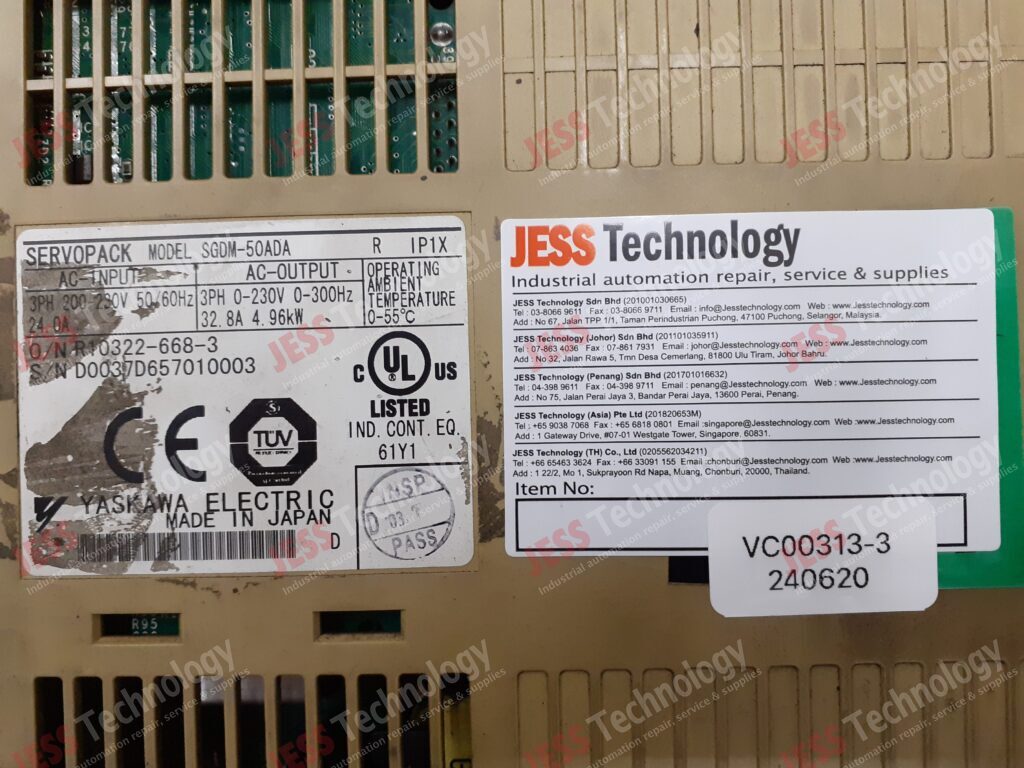 Image #2 of Repair YASKAWA SGDM-50ADA YASKAWA SERVOPACK D0037D657010003 in Malaysia, Singapore, Thailand, Indonesia