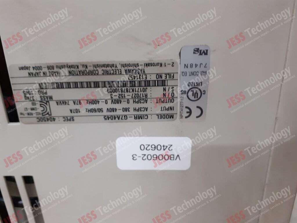 Image #2 of Repair YASKAWA CIMR-G7A4045 yaskawa varispeed g7 (45kw) J0171K787810003 in Malaysia, Singapore, Thailand, Indonesia