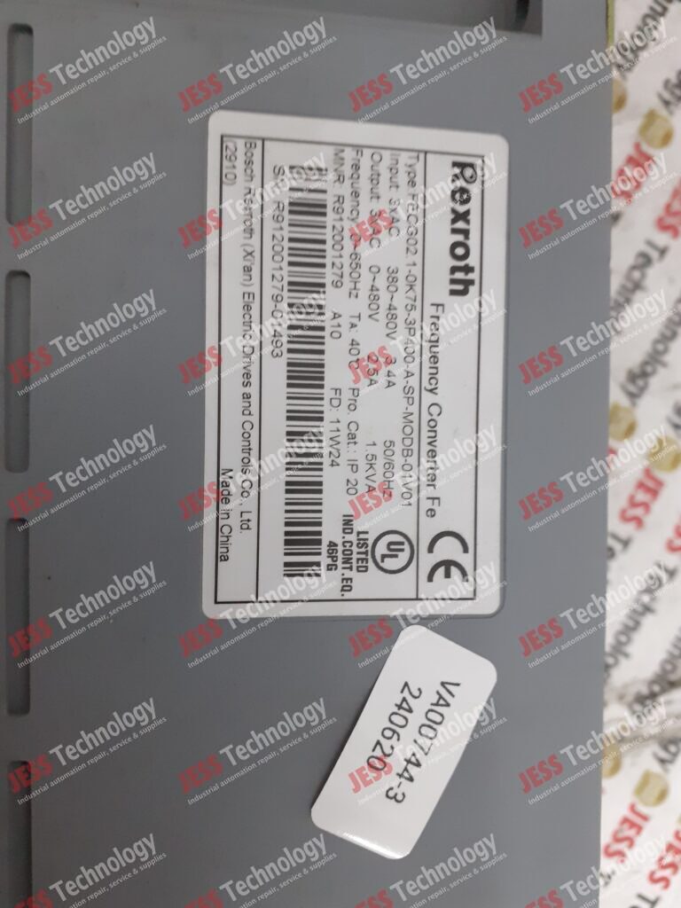 Image #1 of Repair REXROTH FECG02.1-0K75-3P400-A-SP-MODB-01V01 Rexroth R912001279-01493 in Malaysia, Singapore, Thailand, Indonesia