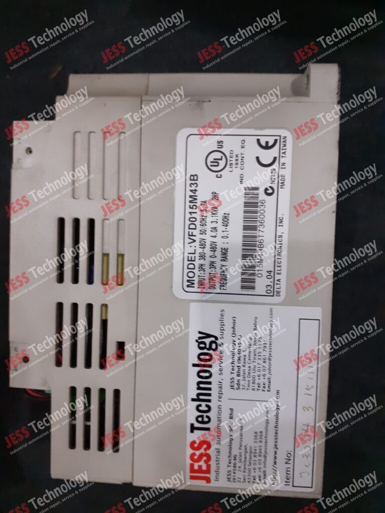 Image #3 of Repair DELTA VFD015M43B Brand: Delta Inverter Model: VFD015M43B S/N: 015MR3B6T7360036 015MR3B6T7360036 in Malaysia, Singapore, Thailand, Indonesia