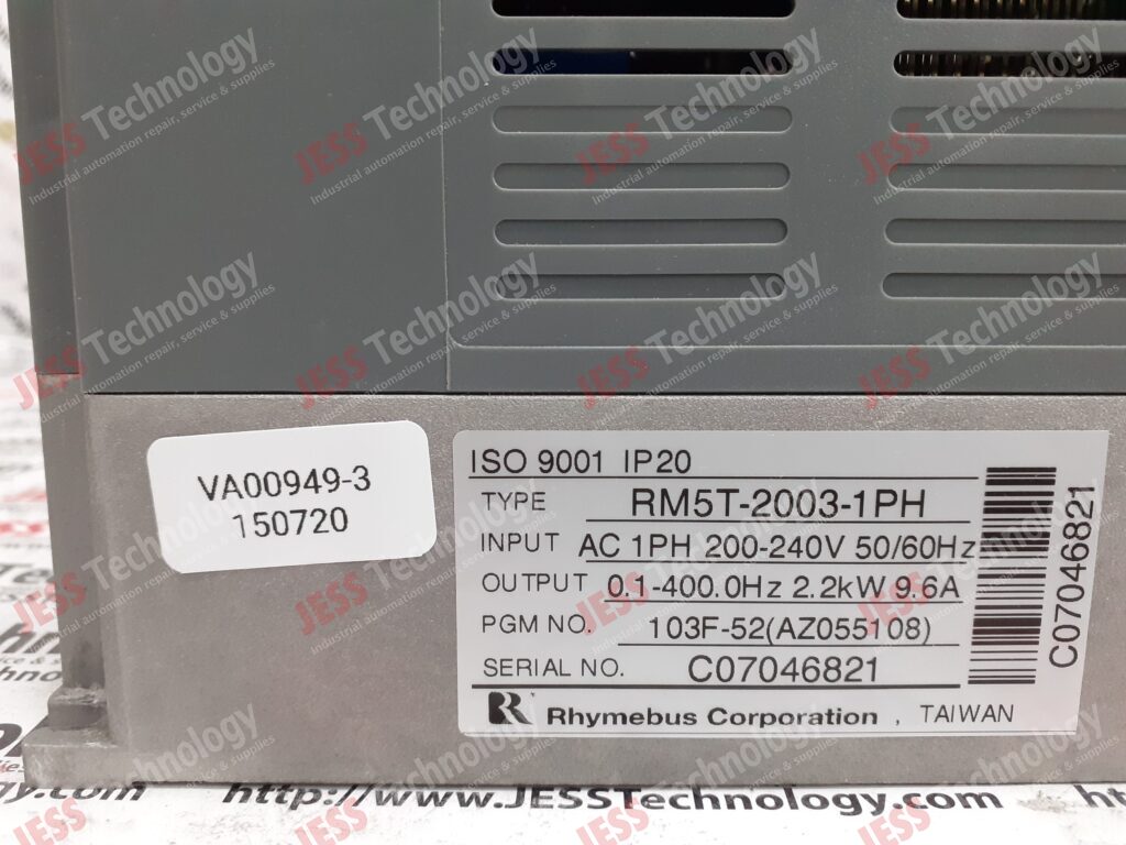 Image #1 of Repair RHYMEBUS RM5T-2003-1PH RHYMEBUS POWER SUPPLY 2.2kW C07046821 in Malaysia, Singapore, Thailand, Indonesia