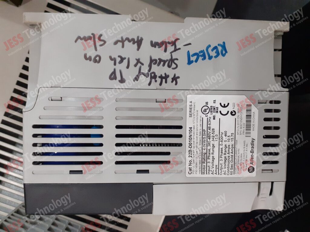 Image #4 of Repair ALLEN BRADLEY 22B-D010N104 Brand: Allen-Bradley Inverter Model: 22B-D010N104 S/N: BD010N0W1370251 BD010N0W1370251 in Malaysia, Singapore, Thailand, Indonesia