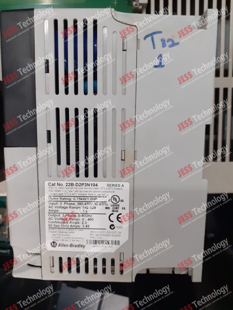 Image #3 of Repair ALLEN BRADLEY 22B-D2P3N104 Brand: Allen Bradley Inverter Model: 22B-D2P3N104 S/N: BD2P3N0W1410204 BD2P3N0W1410204 in Malaysia, Singapore, Thailand, Indonesia