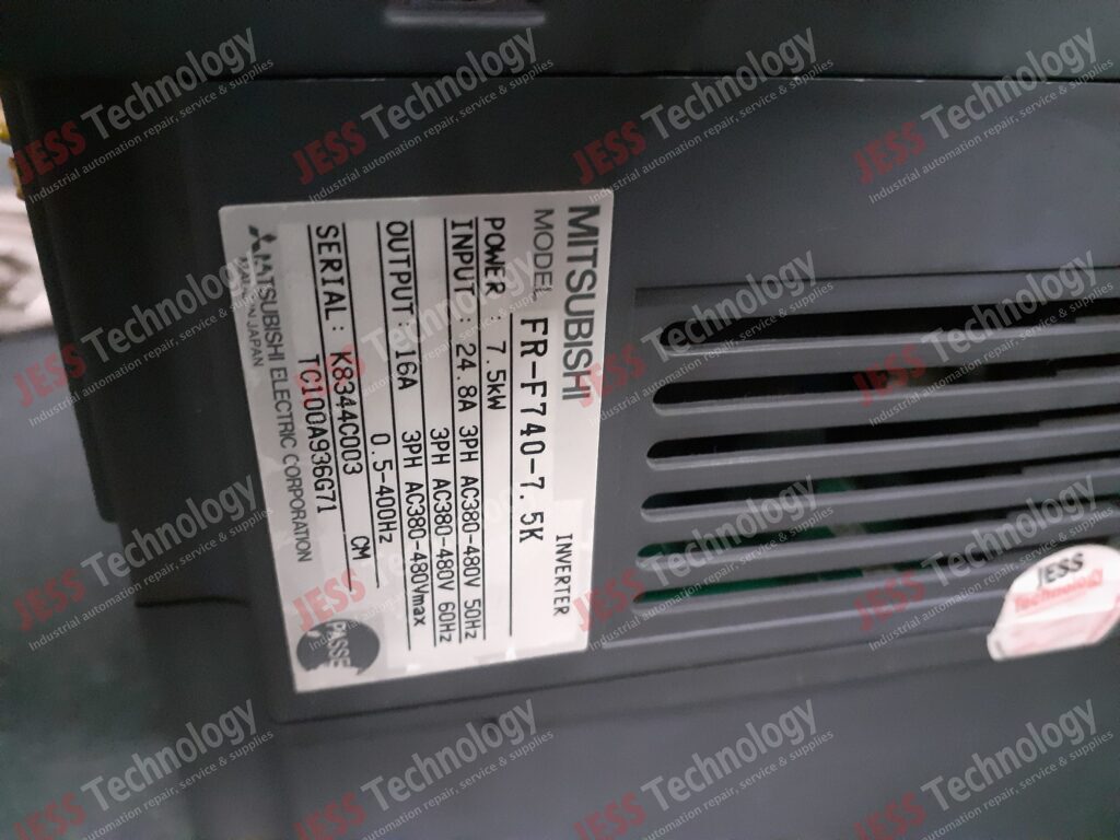 Image #3 of Repair MITSUBISHI FR-F740-7.5K Brand: Mitsubishi Inverter Model: FR-F740-7.5K S/N: FR-F740-7.5K K8344C003 in Malaysia, Singapore, Thailand, Indonesia