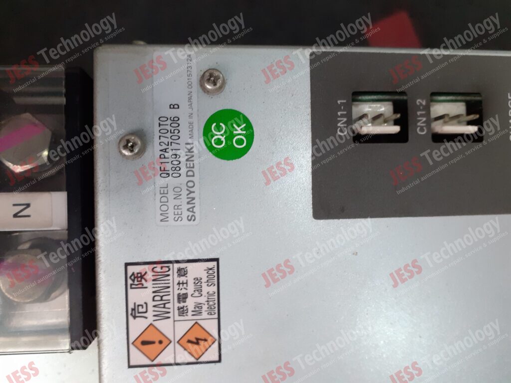 Image #3 of Repair SANYO DENKI QF1PA270T0 Brand: Sanyo Denki Amplifier Model: QF1PA270T0 S/N: a0809170506 B A0809170506 B in Malaysia, Singapore, Thailand, Indonesia