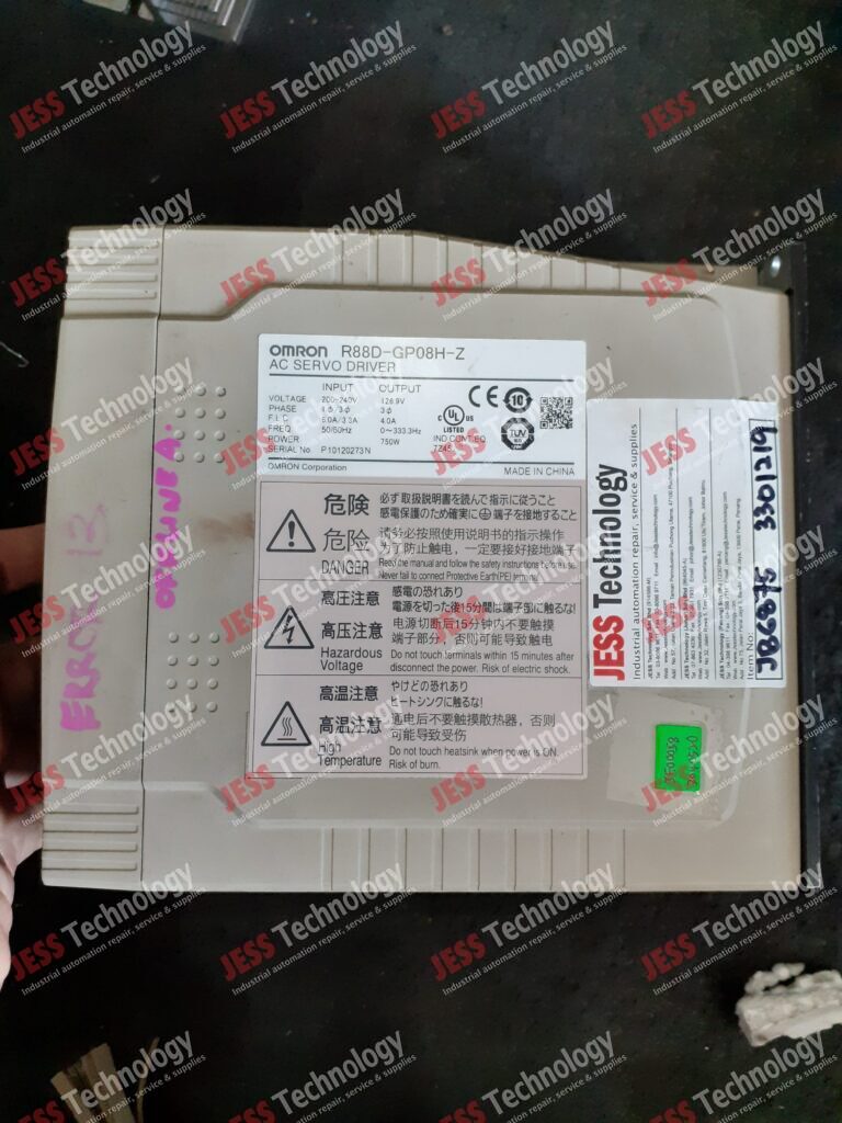 Image #3 of Repair OMRON R88D-GP08H-Z Brand: Omron AC Servo Drive UW JE00058 Model: R88D-GP08H-Z S/N: P10120273N P10120273N in Malaysia, Singapore, Thailand, Indonesia