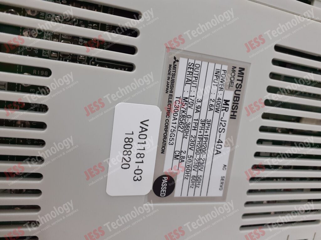 Image #2 of Repair MITSUBISHI MR-J2S-40A Mitsubishi servo M57K85627 in Malaysia, Singapore, Thailand, Indonesia