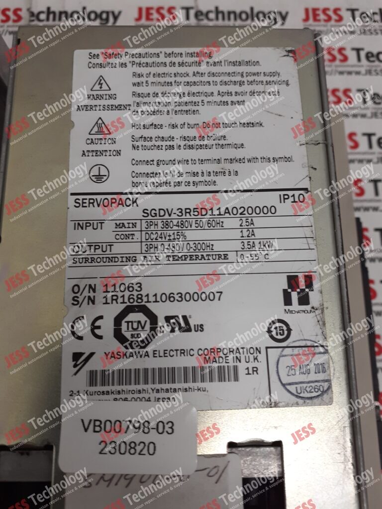 Image #2 of Repair YASKAWA SERVOPACK SGDV-3R5D11A020000 yaskawa servopack 1R1681106300007 in Malaysia, Singapore, Thailand, Indonesia