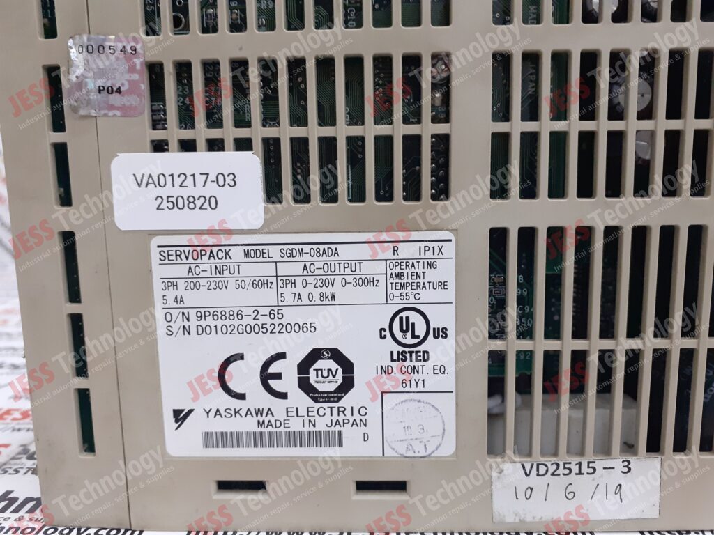 Image #2 of Repair YASKAWA SERVOPACK SGDM-08ADA Yaskawa servopack D0102G005220065 in Malaysia, Singapore, Thailand, Indonesia