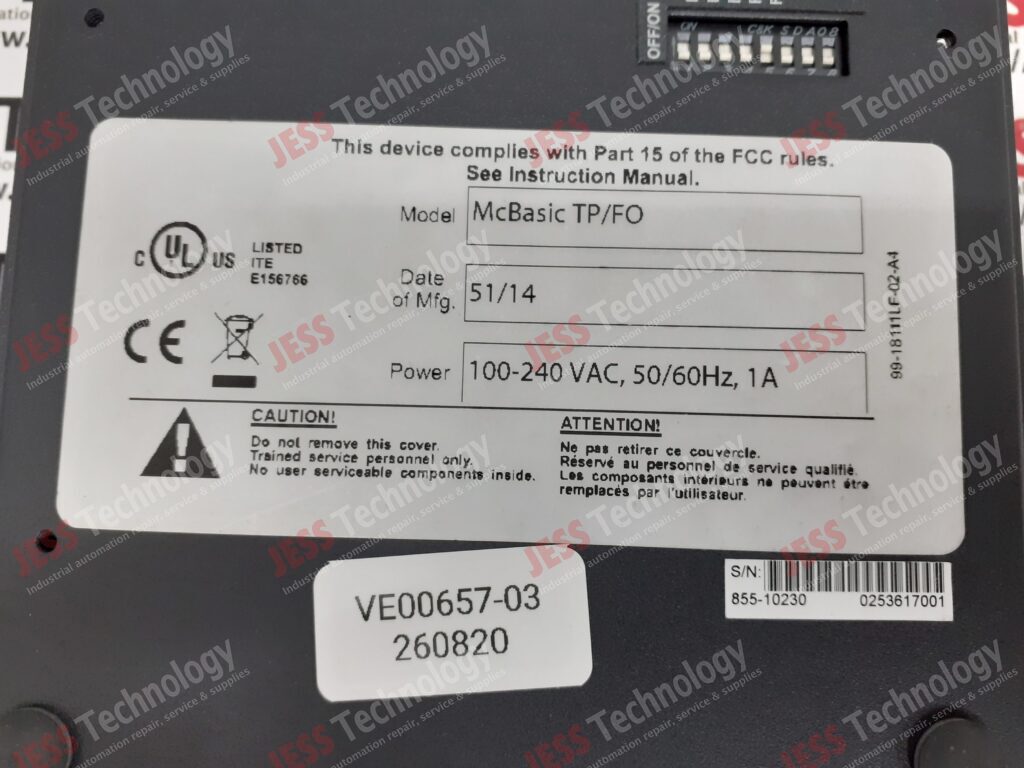 Image #2 of Repair B N B ELECTRONICS McBasic TP/FO McBasic Ethernet Media Converter 855-10230 in Malaysia, Singapore, Thailand, Indonesia