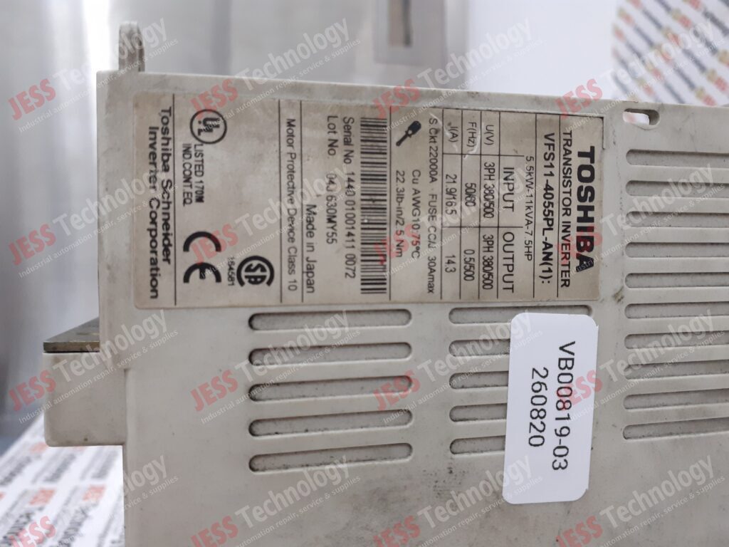 Image #2 of Repair TOSHIBA VFS11-4055PL-AN(1) toshiba inverter 1440 01001411 0072 in Malaysia, Singapore, Thailand, Indonesia