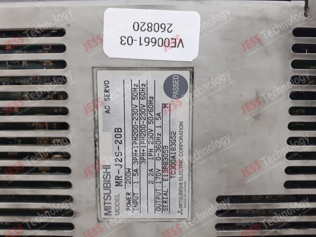 Image #2 of Repair MITSUBISHI MR-J2S-20B Mitsubishi AC servo drive E13P83059 in Malaysia, Singapore, Thailand, Indonesia