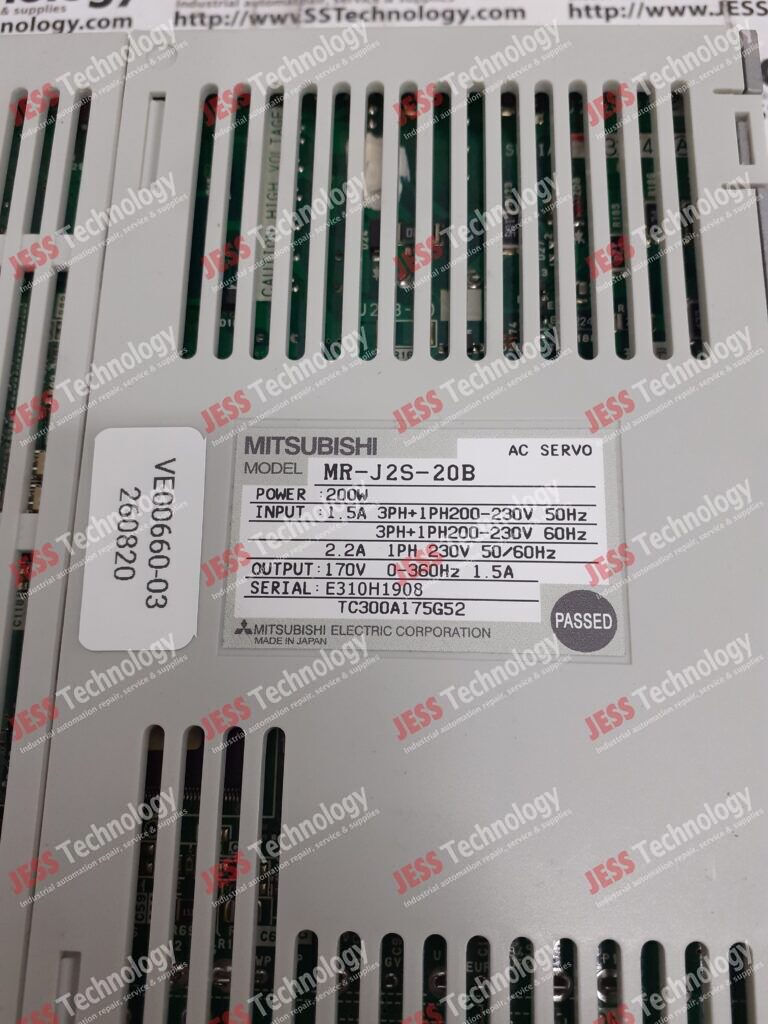 Image #2 of Repair MITSUBISHI MR-J2S-20B Mitsubishi AC servo drive GATE PASS : CBP113577 E310H1908 in Malaysia, Singapore, Thailand, Indonesia