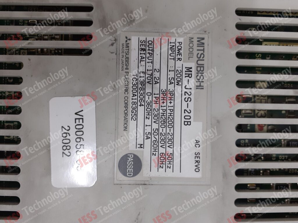 Image #2 of Repair MITSUBISHI MR-J2S-20B Mitsubishi AC servo drive GATE PASS : CBP113577 E13P83064 in Malaysia, Singapore, Thailand, Indonesia
