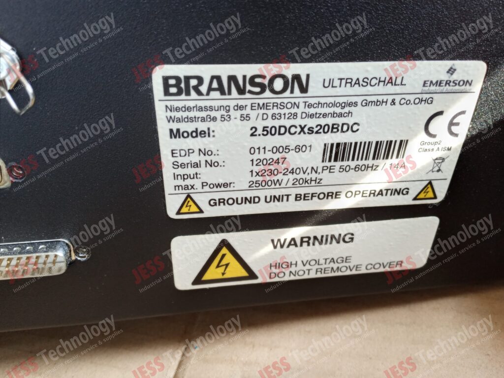 Image #4 of Repair BRANSON 2.50DCXS20BDC Branson Ultraschall 120247 in Malaysia, Singapore, Thailand, Indonesia