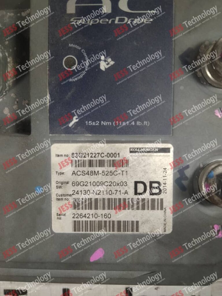 Image #1 of Repair AC SUPERDIRVE ACS48M-525C-T1 Brand: AC Superdrive Model: ACS48M-525C-T1 S/N: 2264210-160 2264210-160 in Malaysia, Singapore, Thailand, Indonesia