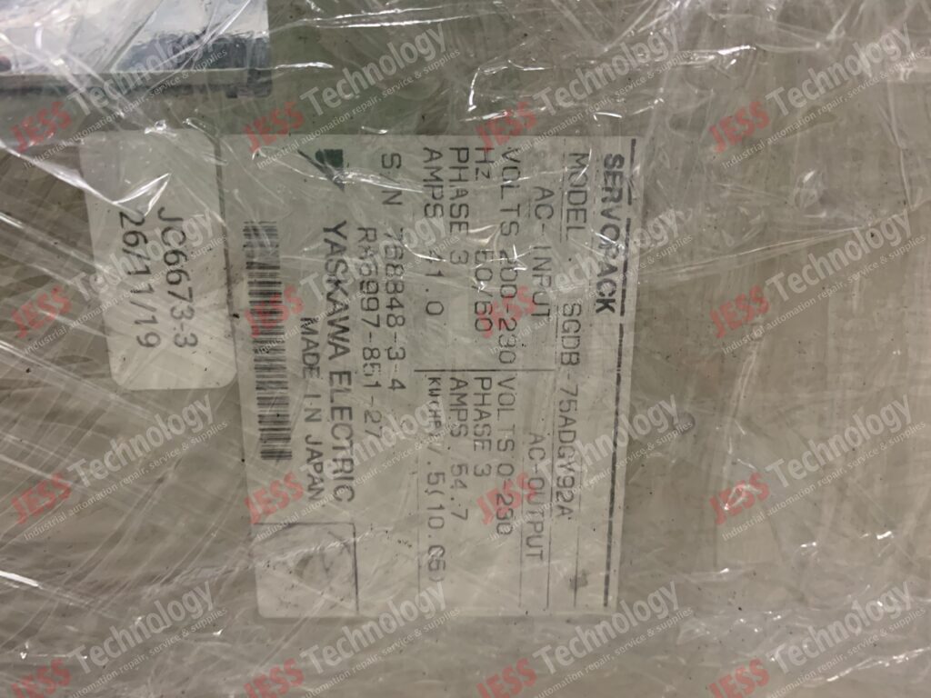 Image #4 of Repair YASKAWA SGDB-75ADGY92A Yaskawa servopack (jc6673) 768848-3-4 in Malaysia, Singapore, Thailand, Indonesia