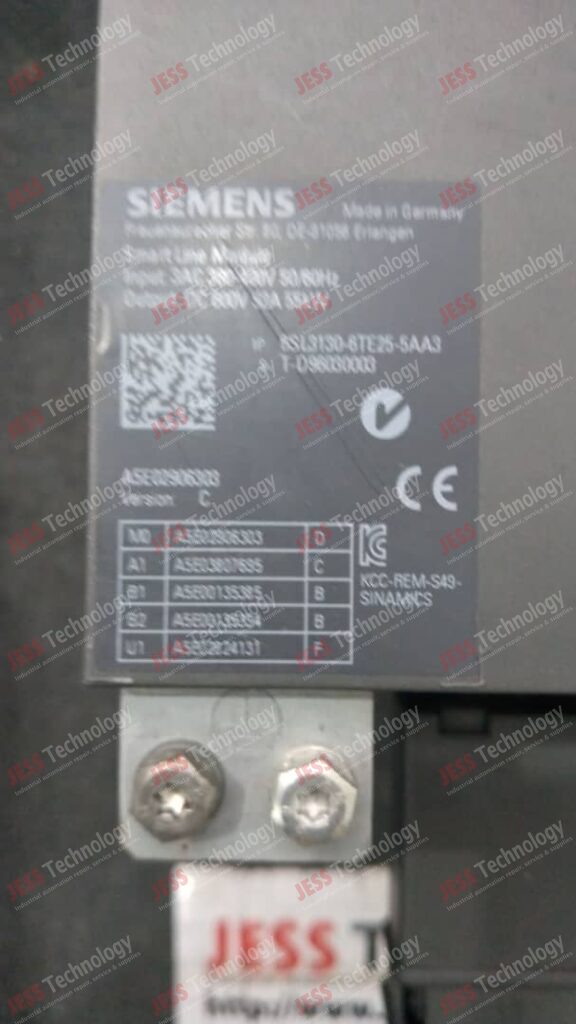 Image #1 of Repair SIEMENS 6SL3130-6TE25-5AA3 Brand: SIEMENS SINAMICS DC Drive JB00229 Model: 6SL3130-6TE25-5AA3 SN: T-D96030003 T-D96030003 in Malaysia, Singapore, Thailand, Indonesia