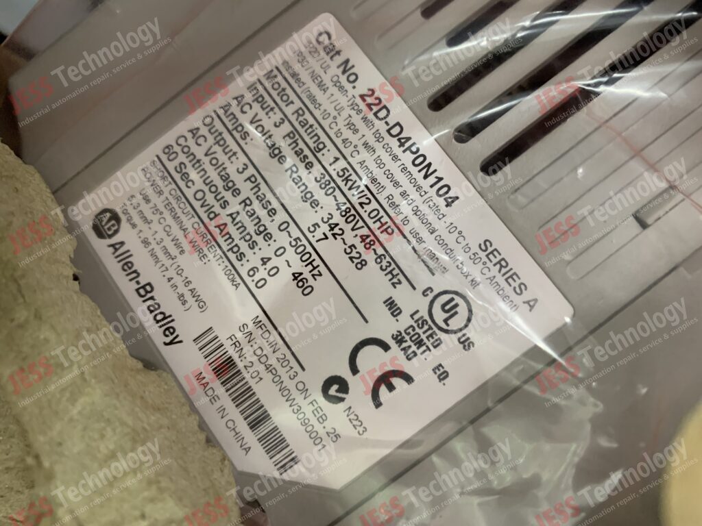 Image #3 of Repair ALLEN BRADLEY 22D-D4P0N104 power flex 40p (1.5kw) inverter DD4P0N0W309001 in Malaysia, Singapore, Thailand, Indonesia
