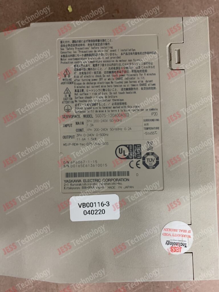 Image #3 of Repair YASKAWA SGD7S-12A00A002 yaskawa servopack D0165E610015 in Malaysia, Singapore, Thailand, Indonesia
