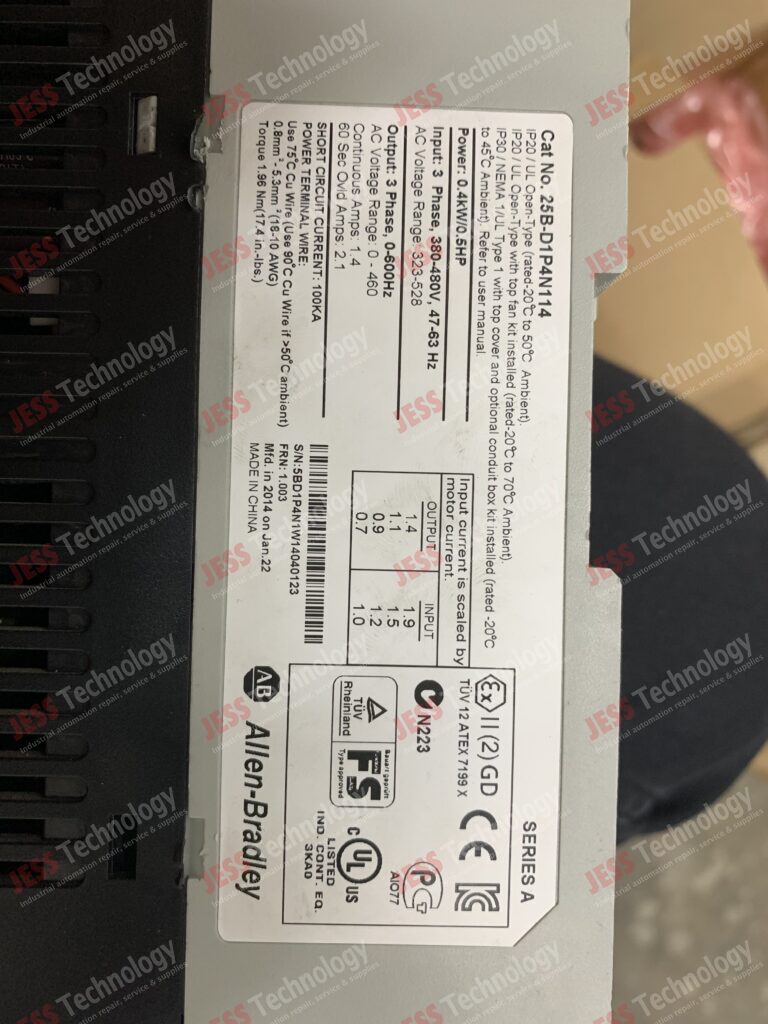 Image #4 of Repair ALLEN BRADLEY 25B-D1P4N114 5BD1P4N1W14040123 in Malaysia, Singapore, Thailand, Indonesia