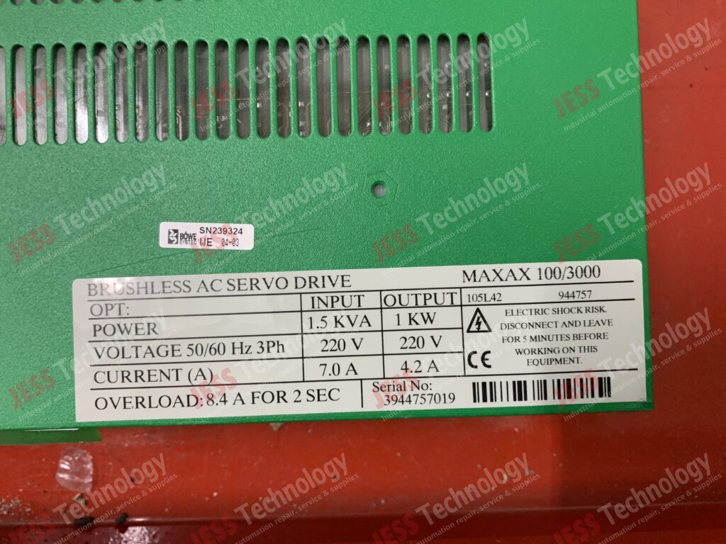 Image #3 of Repair CONTROL TECHNIQUE MAXAX 100 brushless ac servo drive 3944757019 in Malaysia, Singapore, Thailand, Indonesia