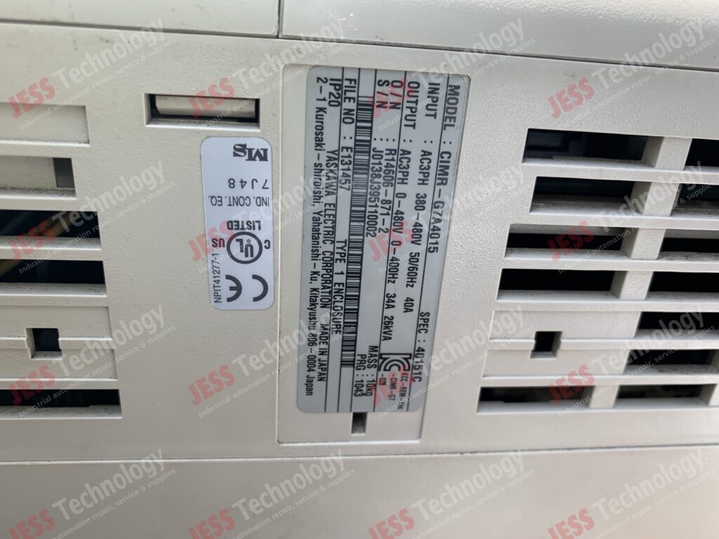 Image #3 of Repair YASKAWA CIMR-G7A4015 yaskawa varispeed G7 inverter J0138J395110002 in Malaysia, Singapore, Thailand, Indonesia