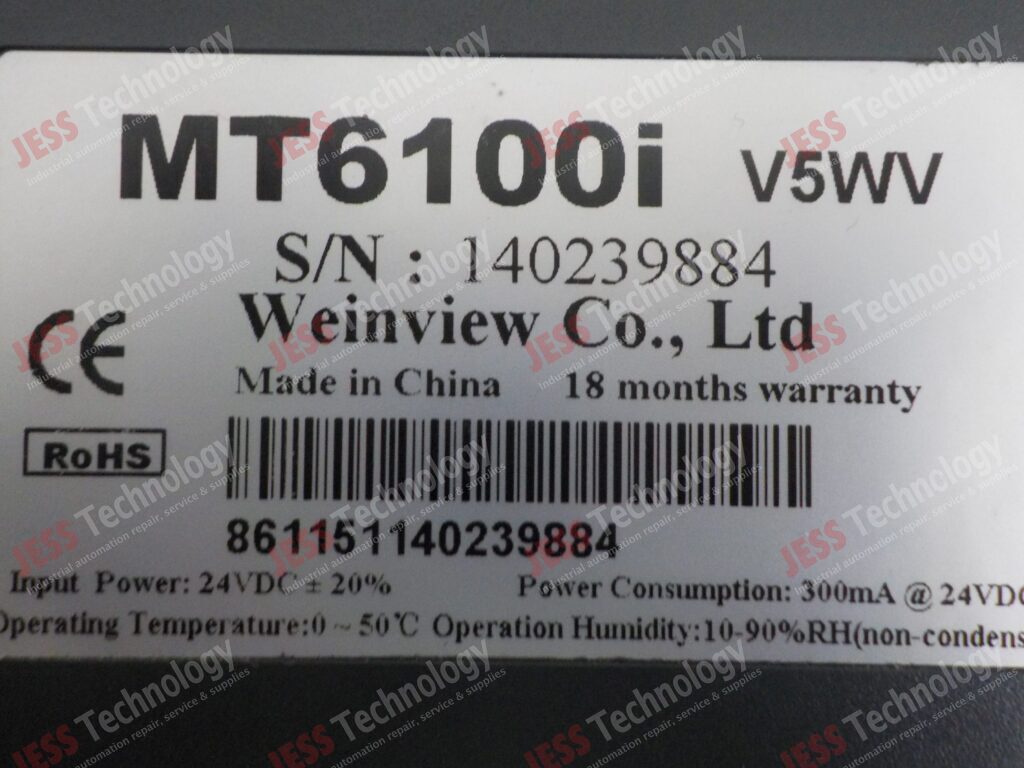 Image #1 of Repair WEINVIEW MT6100i Screen 140239884 in Malaysia, Singapore, Thailand, Indonesia