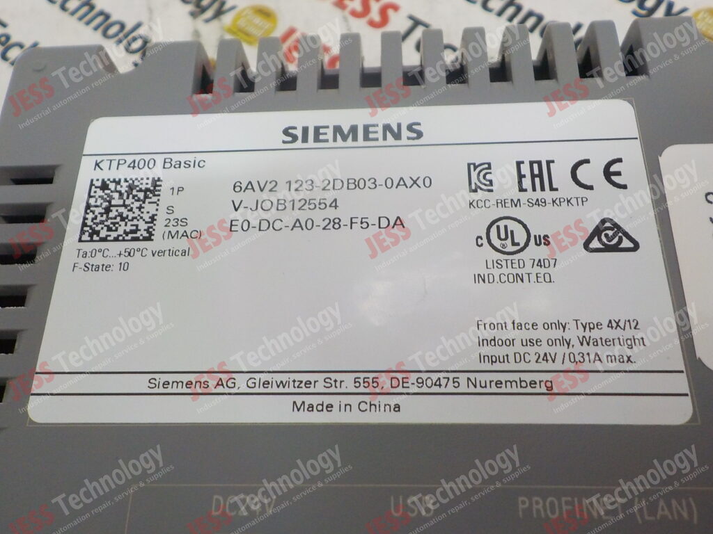 Image #1 of Repair SIEMENS 6AV2 123-2DB03-0AX0 Siemens screen V-JOB12554 in Malaysia, Singapore, Thailand, Indonesia