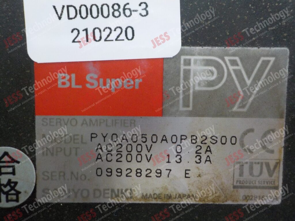Image #1 of Repair BL SUPER PY0A050APB2S00 SANYO DENKI SERVO AMPLIFIER 09928297 E in Malaysia, Singapore, Thailand, Indonesia
