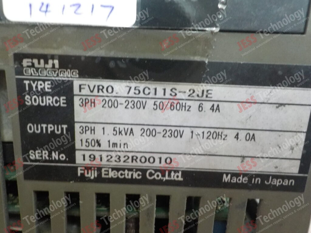 Image #1 of Repair FUJI FVR0.75C11S-2JE Fuji inverter 1.5kw 191232R0010 in Malaysia, Singapore, Thailand, Indonesia
