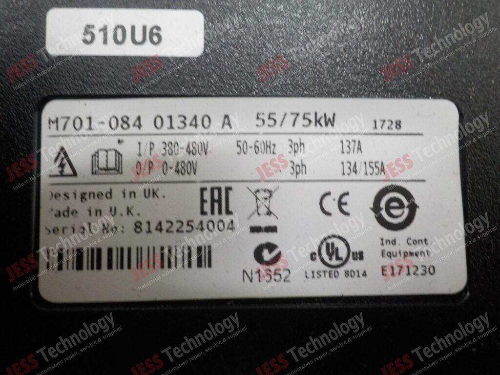 Image #1 of Repair EMERSON M701-084 01340 A CONTROL TECHNIQUE UNIDRIVE 55kW/75kW 8142254004 in Malaysia, Singapore, Thailand, Indonesia