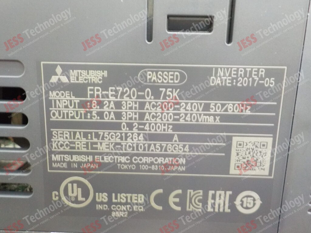 Image #1 of Repair MITSUBISHI FR-E720-0. 75K Mitsubishi Inverter L75G281284 in Malaysia, Singapore, Thailand, Indonesia