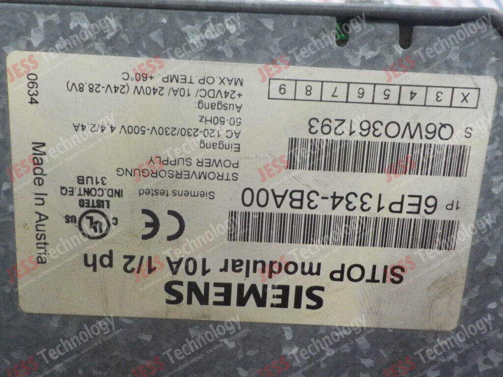 Image #1 of Repair SIEMENS 6EP1334-3BA00 Siemens - sitop modular Q6WO361293 in Malaysia, Singapore, Thailand, Indonesia