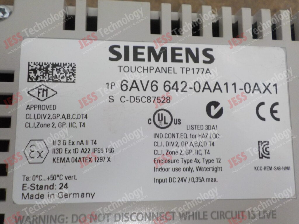 Image #1 of Repair SIEMENS 6AV6 642-0AA11-0AX1 Siemens simatic panel C-D5C87528 in Malaysia, Singapore, Thailand, Indonesia