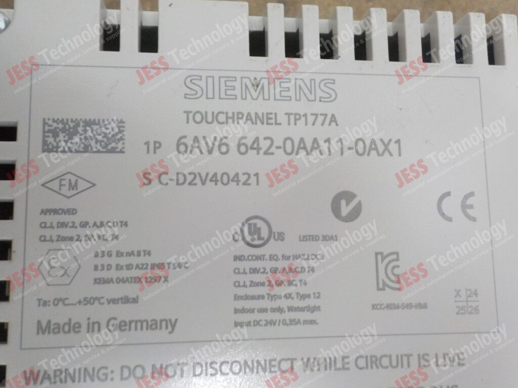 Image #1 of Repair SIEMENS 6AV6 642-0AA11-0AX1 Siemens simatic panel C-D2V40421 in Malaysia, Singapore, Thailand, Indonesia