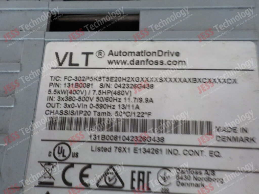 Image #1 of Repair DANFOSS 131B0081 Danfoss inverter 5.5kw 042326G438 in Malaysia, Singapore, Thailand, Indonesia