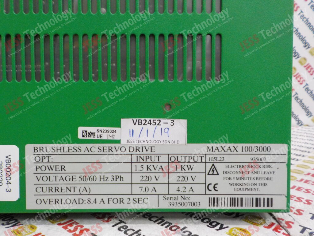 Image #1 of Repair CONTROL TECHNIQUE MAXAX100 brushless ac servo drive 3935007003 in Malaysia, Singapore, Thailand, Indonesia