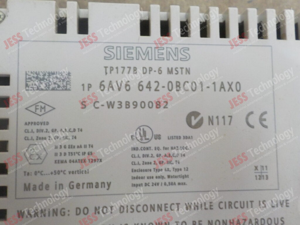 Image #1 of Repair SIEMENS 6AV6 642-0BC01-1AX0 siemens simatic panel C-W3890082 in Malaysia, Singapore, Thailand, Indonesia