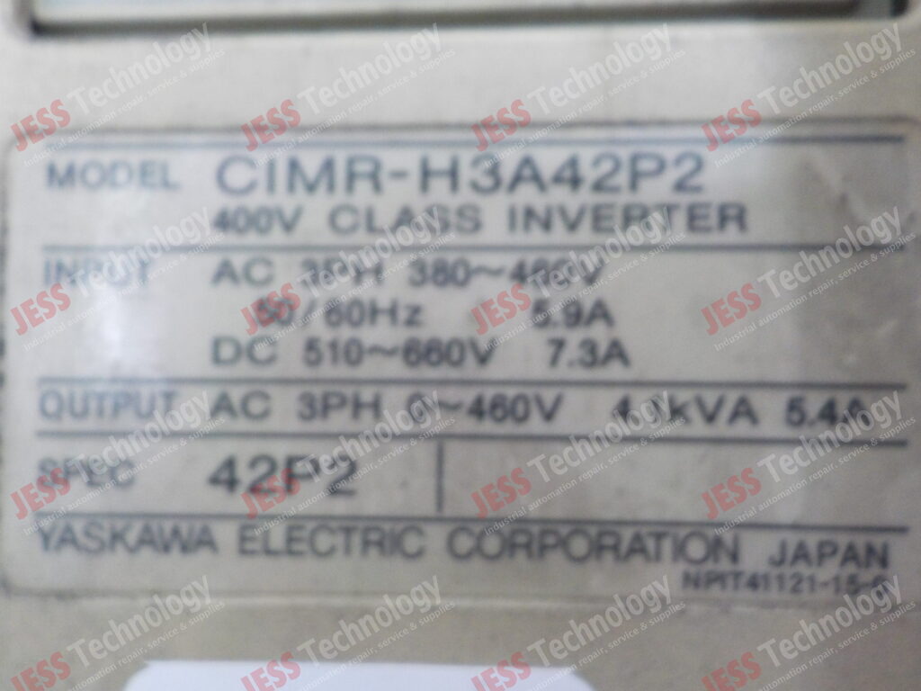 Image #1 of Repair YASKAWA CIMR-H3A42P2 yaskawa varispeed 616H3 - in Malaysia, Singapore, Thailand, Indonesia