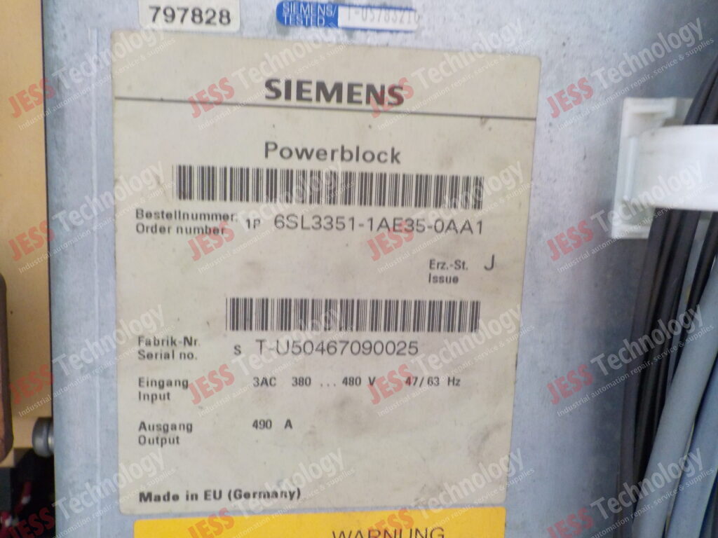 Image #1 of Repair SIEMENS 6SL3551-1AE35-0AA1 Siemens inverter T-U50467090025 in Malaysia, Singapore, Thailand, Indonesia