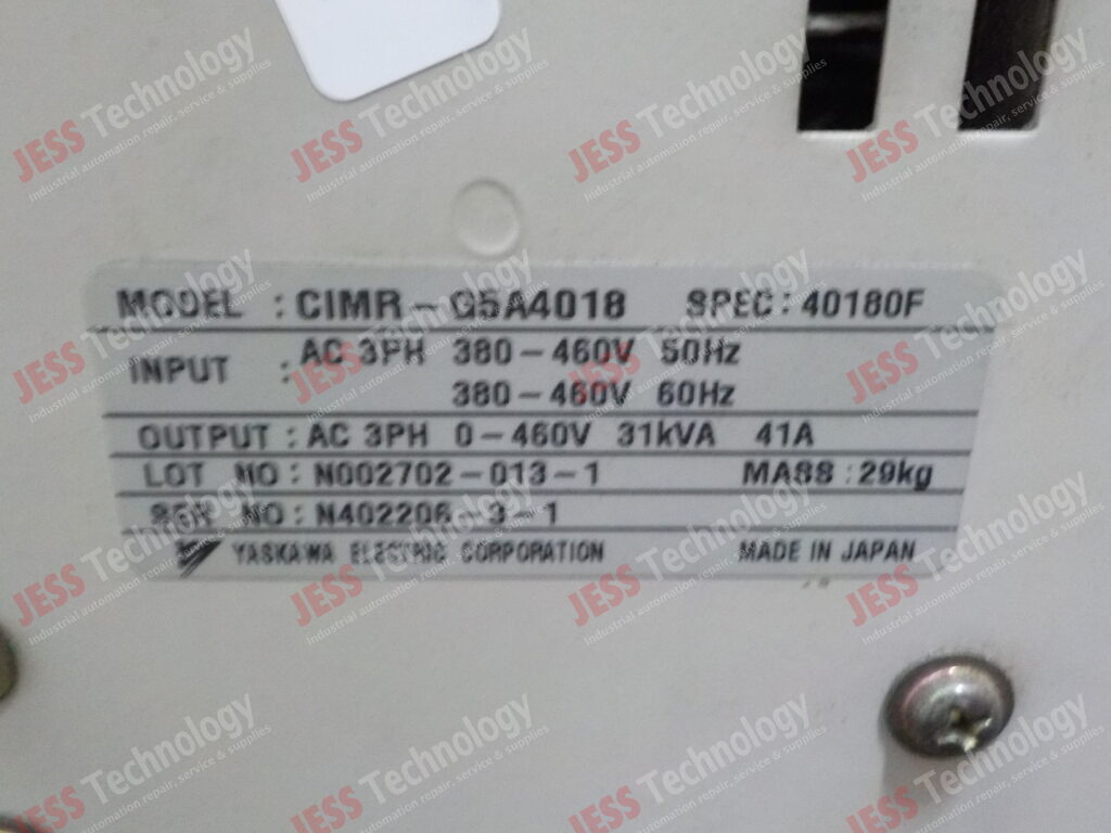 Image #1 of Repair YASKAWA CIMR-G5A4018 yaskawa varispeed 616g5 N402206-3-1 in Malaysia, Singapore, Thailand, Indonesia